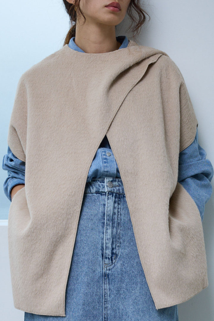 [予約]ラップシャギーポンチョ