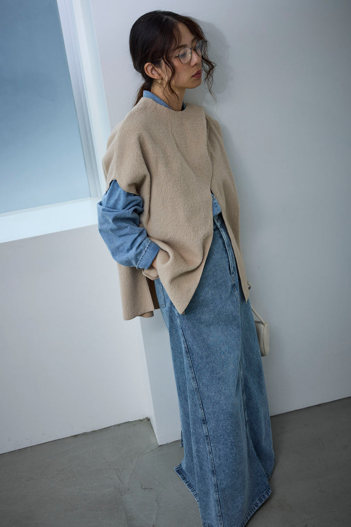 [予約]ラップシャギーポンチョ