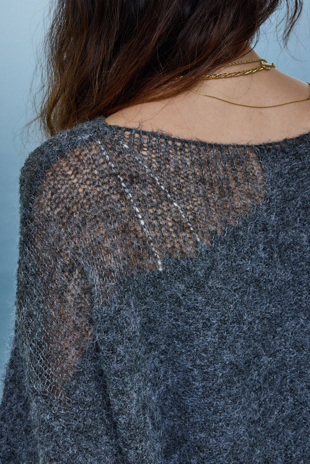 [予約]アシンメトリーシアーニット