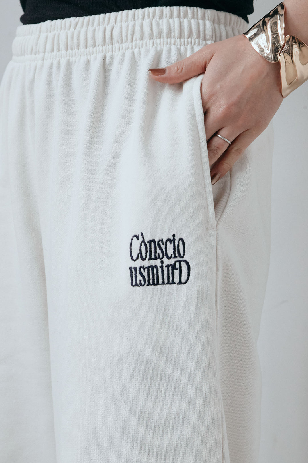 [予約/SET]ダブルジップケーブルハイネックPO+配色ミニハイネックリブTOPS+ロゴ刺繍ジョガー パンツ(3set)