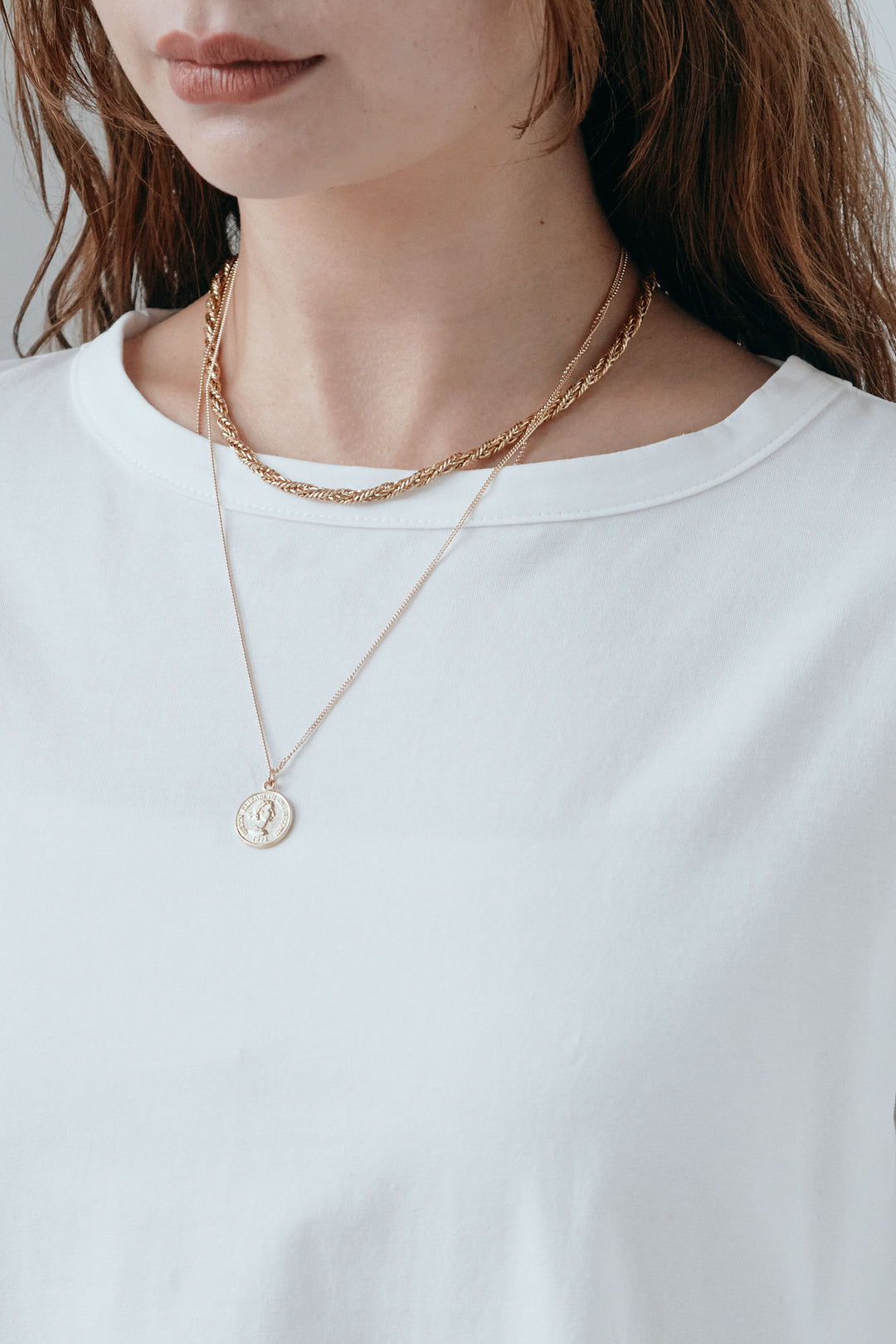 レースコンビカットソー