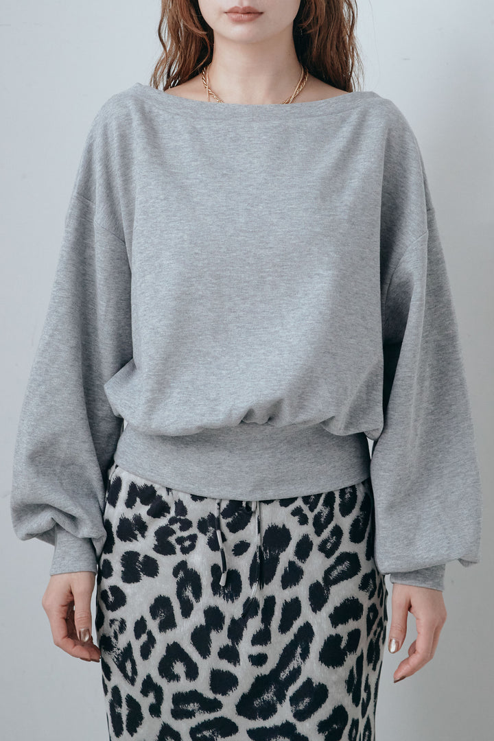 オフショルスウェットプルオーバー