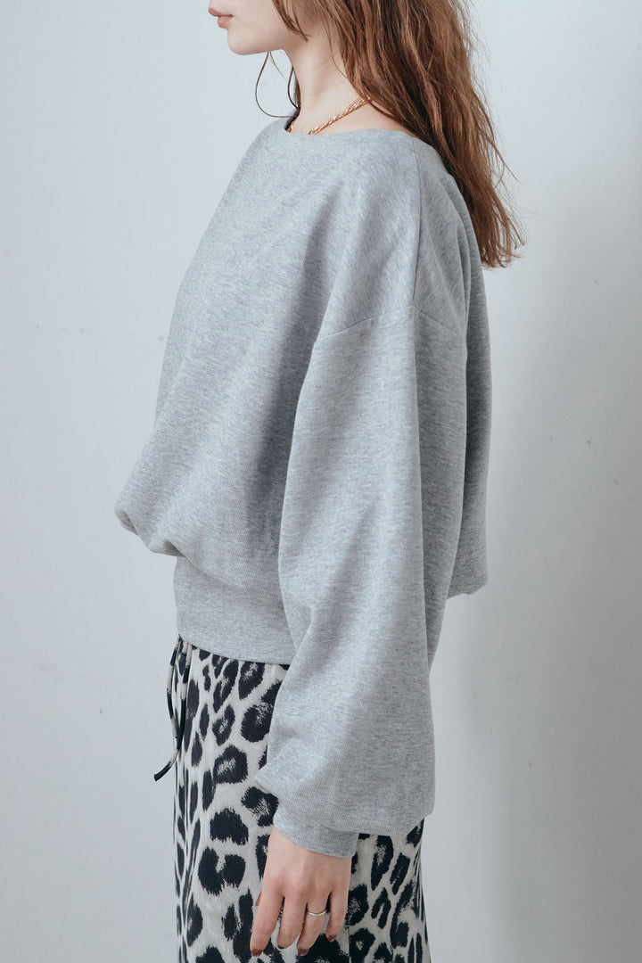 オフショルスウェットプルオーバー