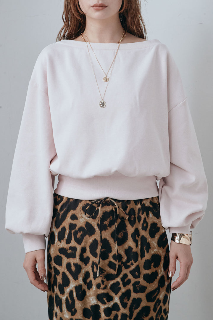 オフショルスウェットプルオーバー