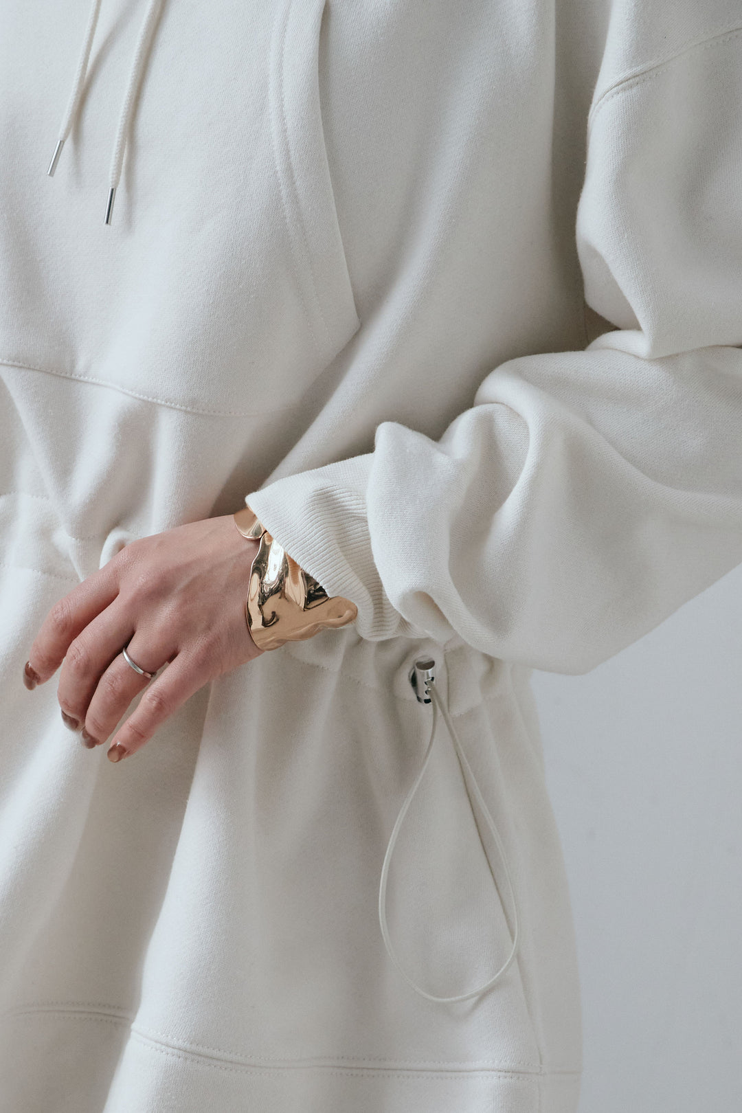 裏毛ドロストフーディ