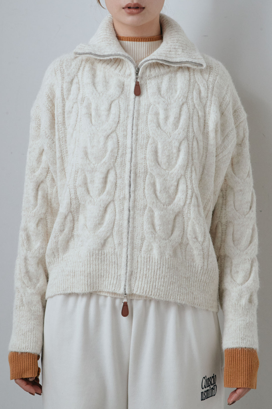 [予約]ダブルジップケーブルハイネックPO