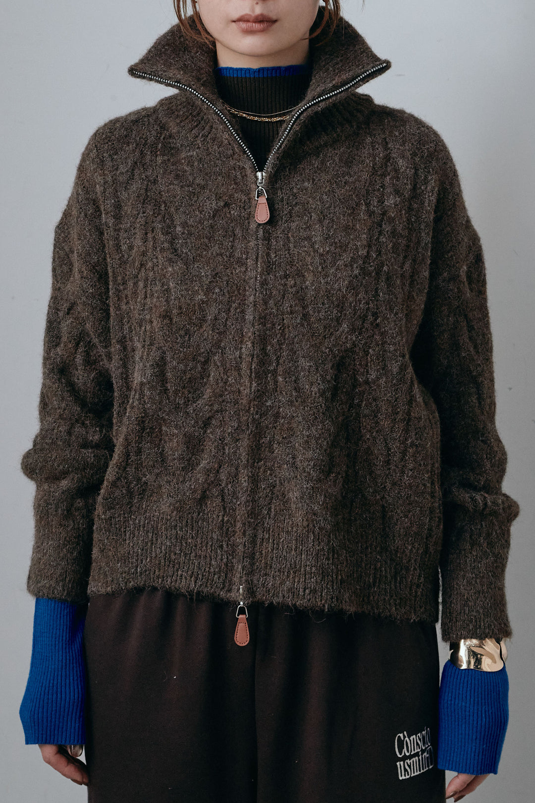 [予約]ダブルジップケーブルハイネックPO