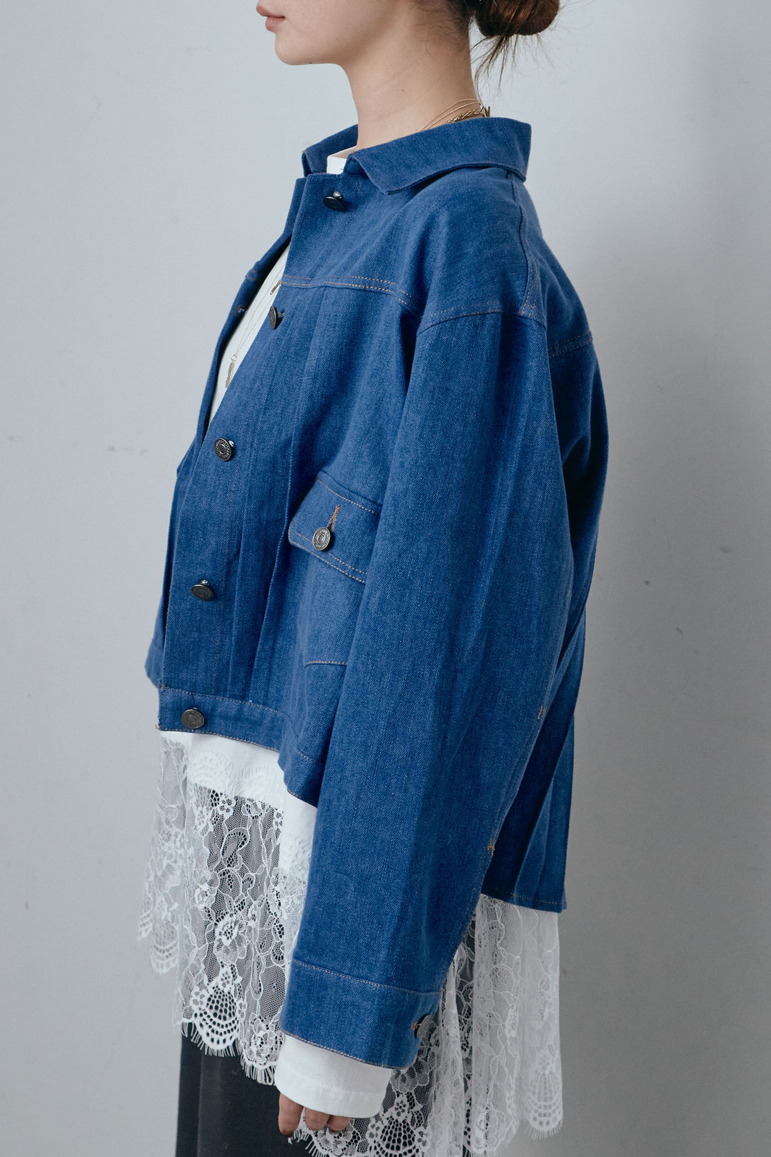 [予約]バックプリーツデニムJK