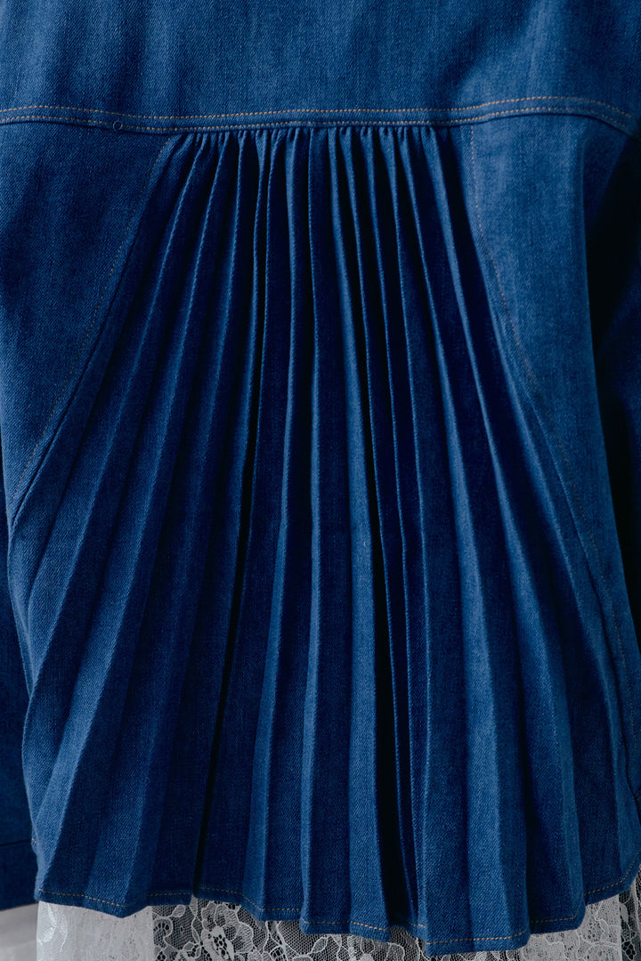 [予約]バックプリーツデニムJK