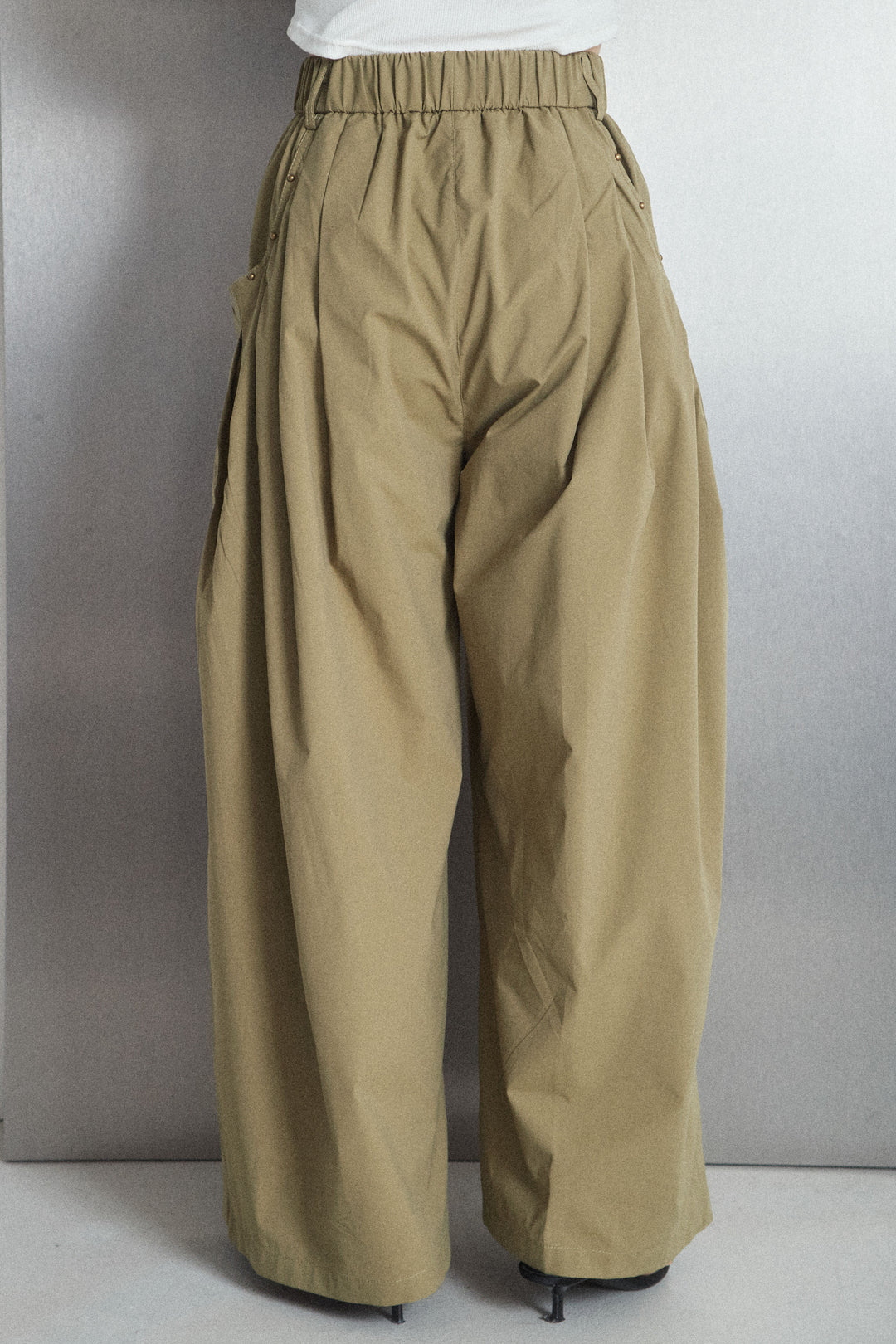 [予約/SET]メッシュフレンチスリーブジャケット+ミニスタッズワイドパンツ(2set)