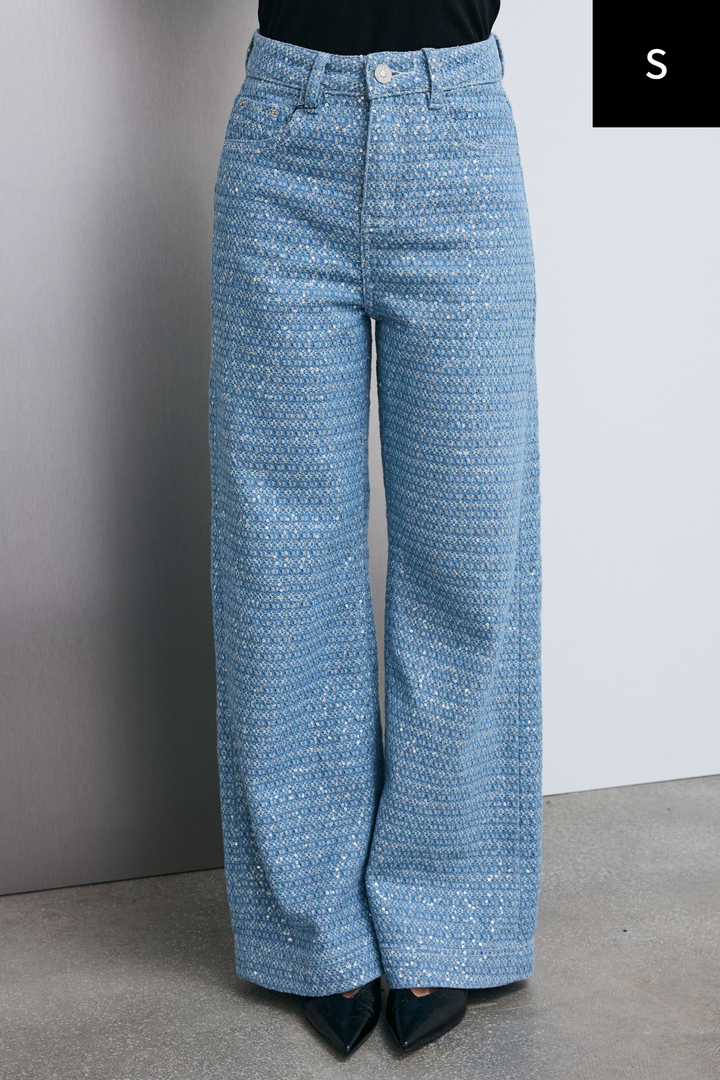 [予約]ニュアンスグリッターデニム