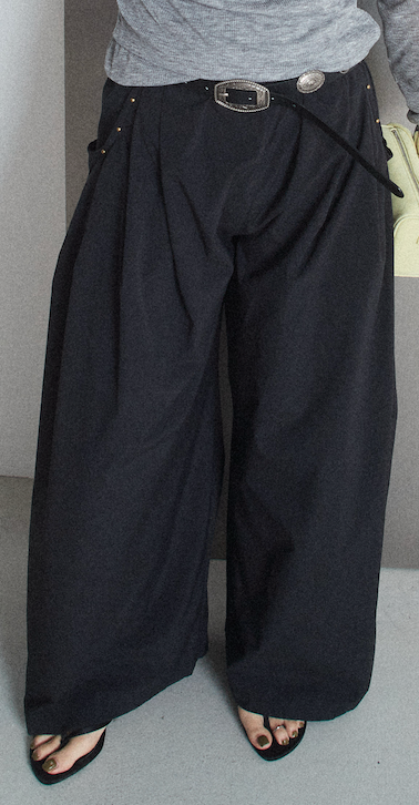 [予約]ミニスタッズワイドパンツ