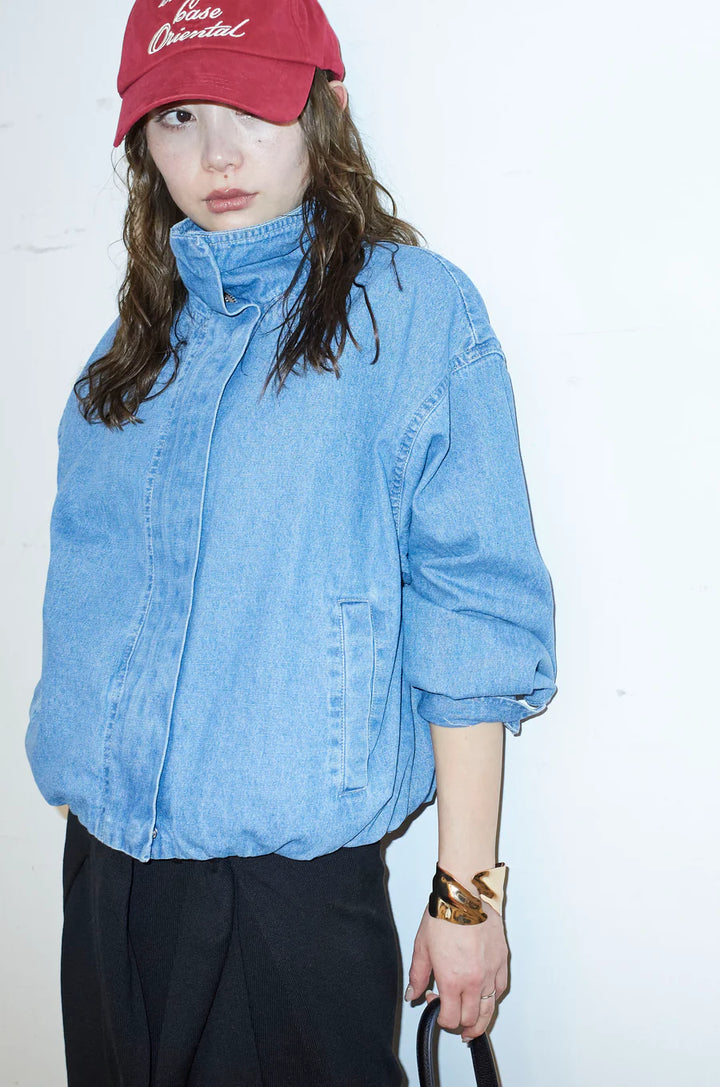 [予約]ボリュームスリーブデニムブルゾン