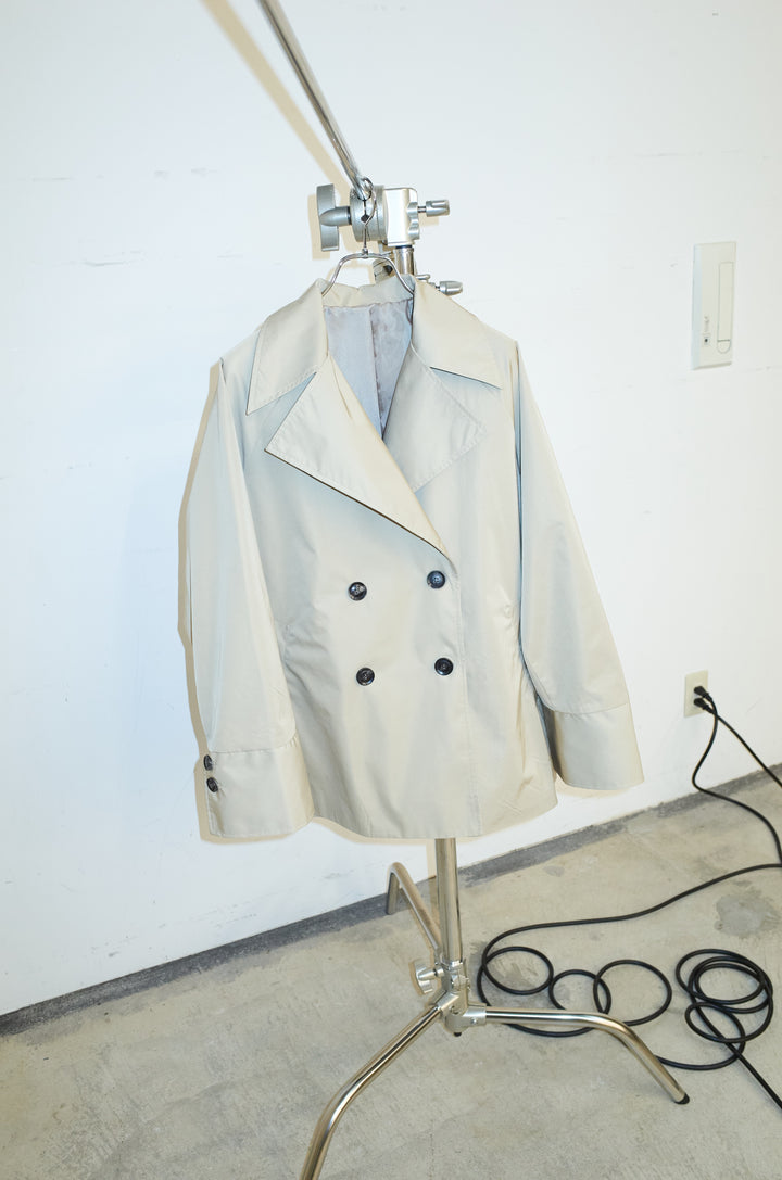 [予約]ナイロンショートトレンチコート