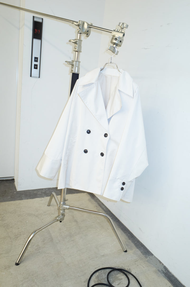 [予約]ナイロンショートトレンチコート