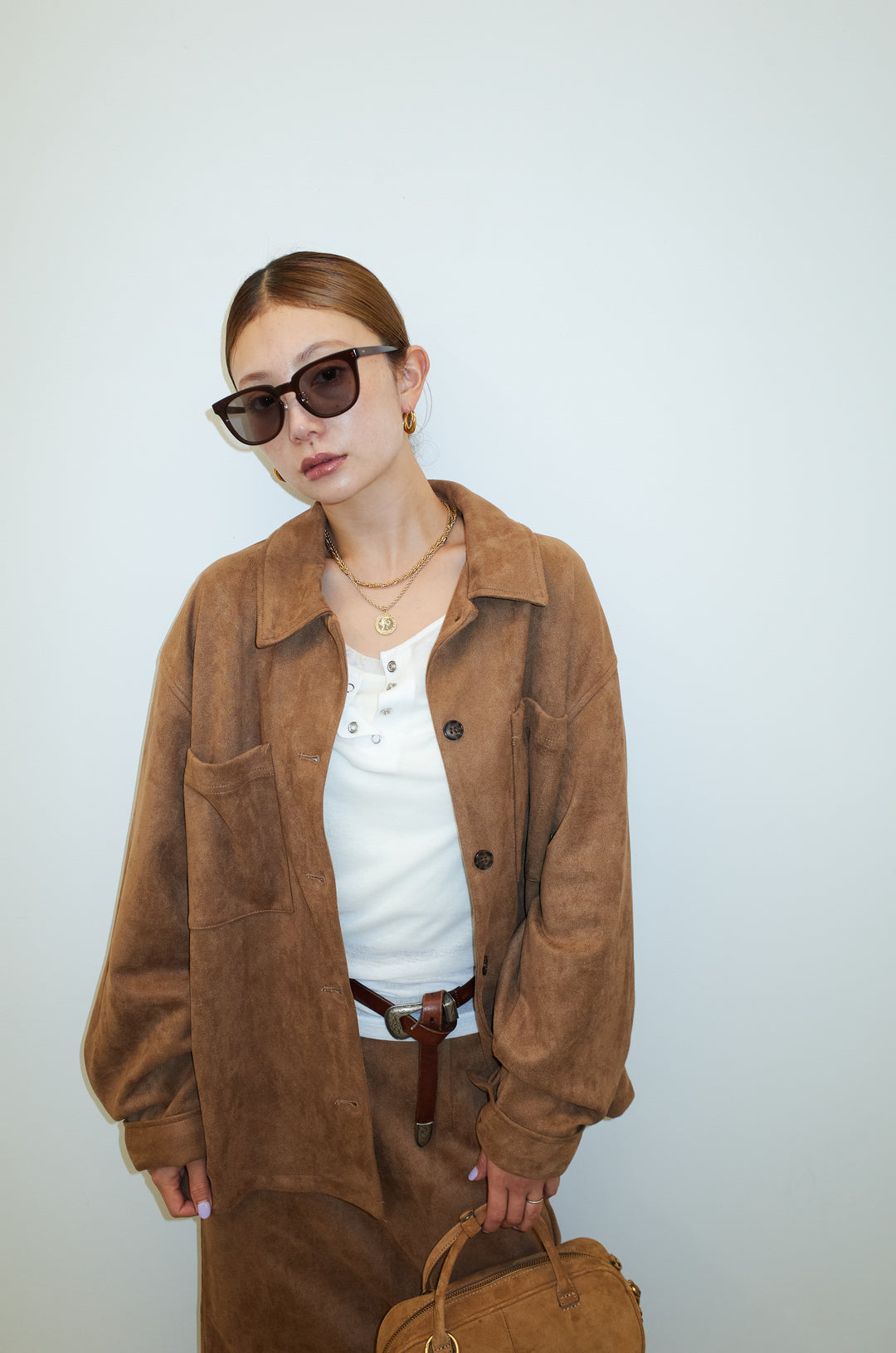 [予約]フェイクスウェードシャツJK