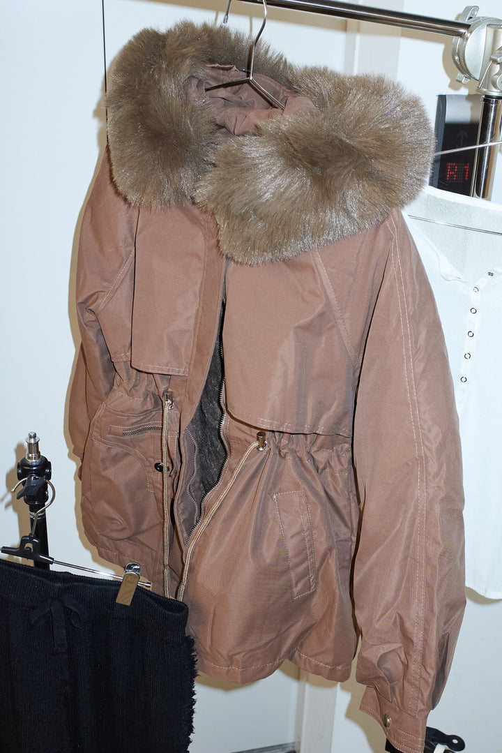 [予約]ファーフード付きモッズコート