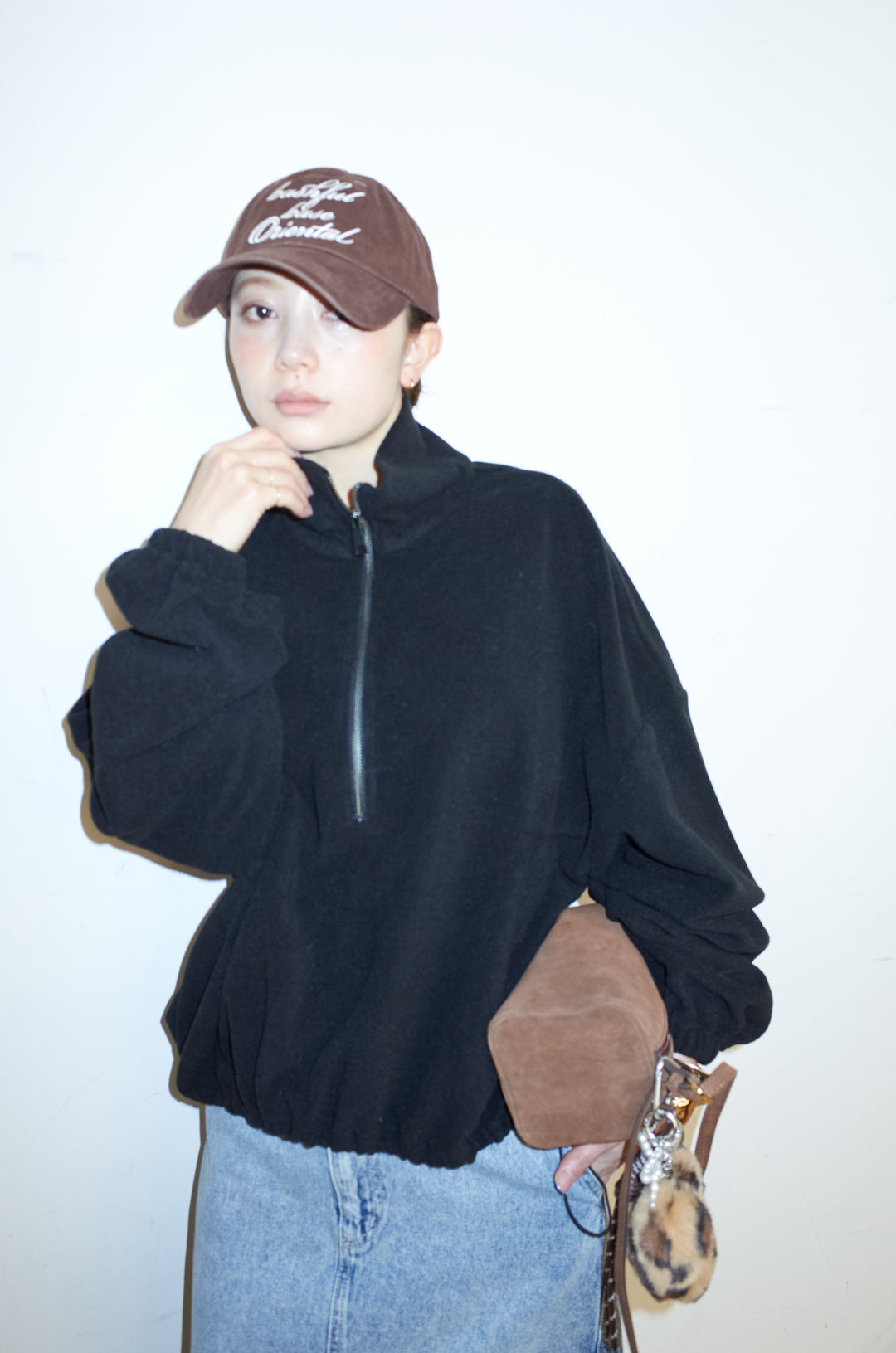 [予約]ハーフジップフリースブルゾン