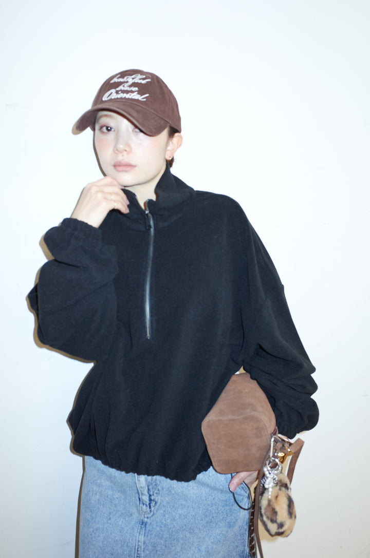 [予約]ハーフジップフリースブルゾン