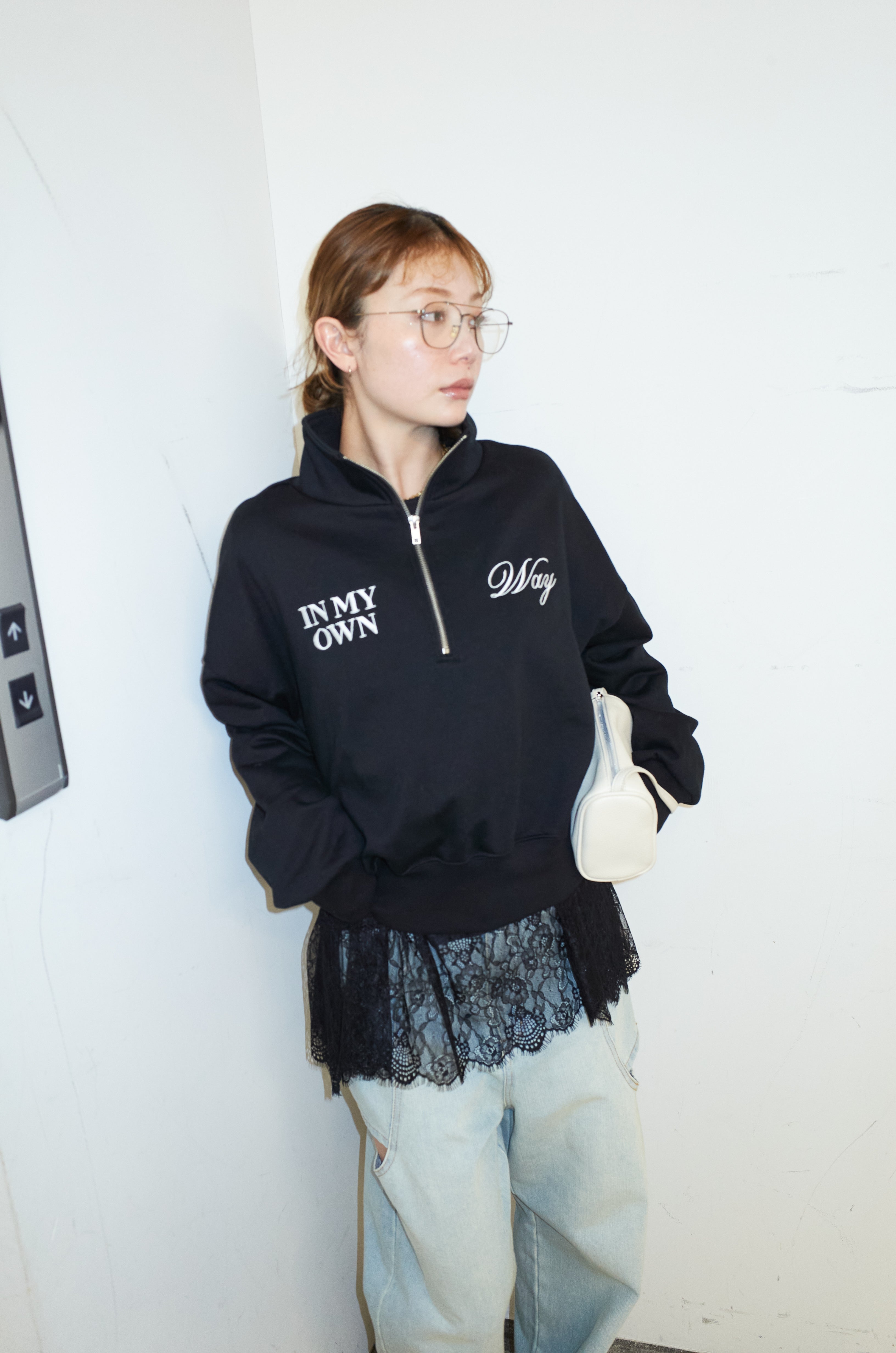 【新品タグ付】HORN GARMENT ハイネックハーフジップシャツ ロゴ刺繍 予約]ロゴ刺繍ハーフZIPスウェット – IAMALPHA