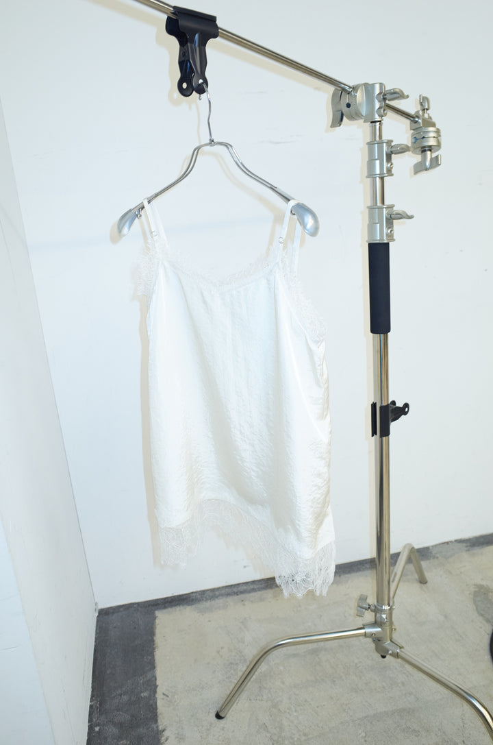 [予約]サテンレースキャミソール