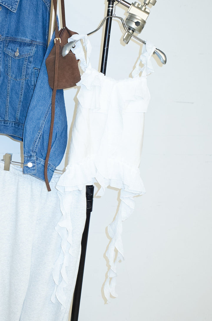 ラッフルフリルキャミソール