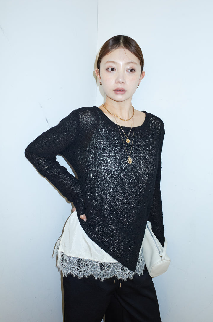 [予約]アシメシアースプリングニット