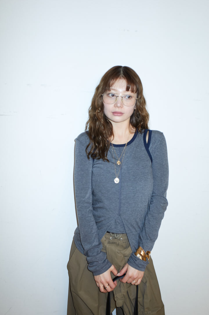 [予約]パイピングレイヤードトップスセット