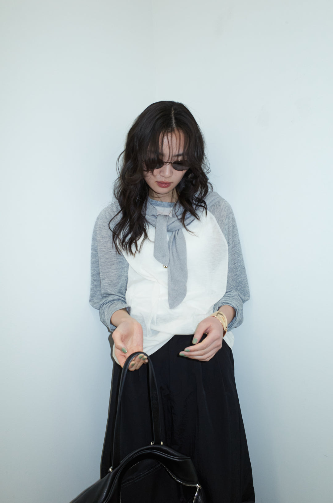 [予約]レーヨン混マルチWAYニットスカーフ