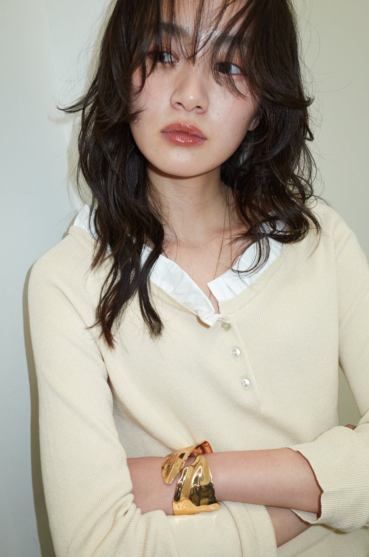 [予約]ミニフリルニットトップス