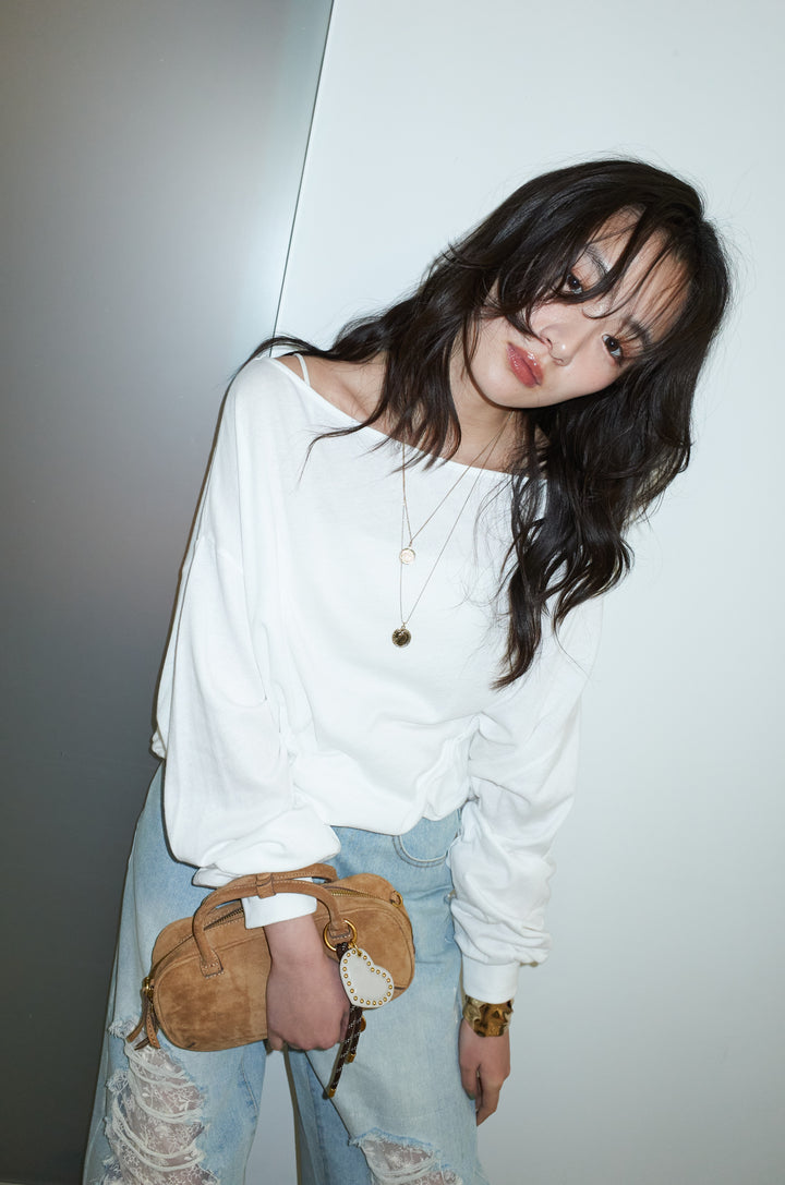 [予約]シアーオフショルプルオーバー