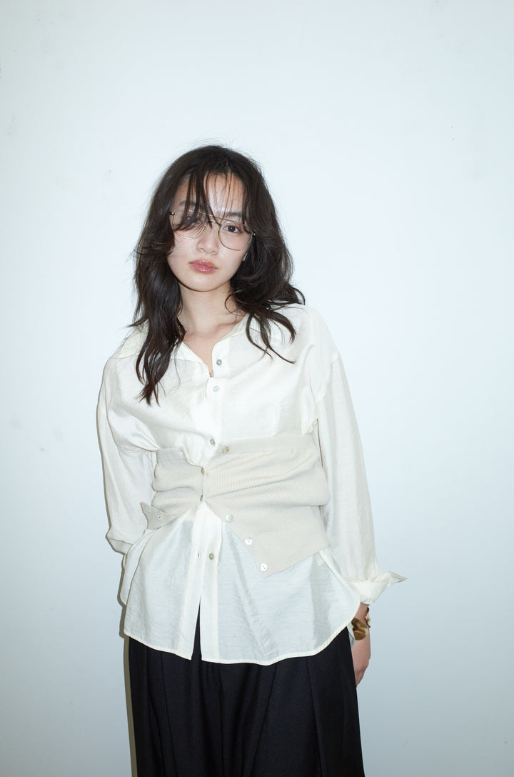 [予約]ニットビスチェセットシャツ