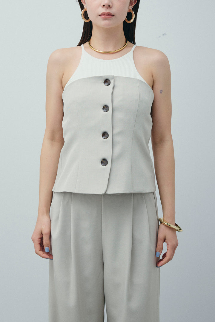 [予約]フロントボタンベアトップ