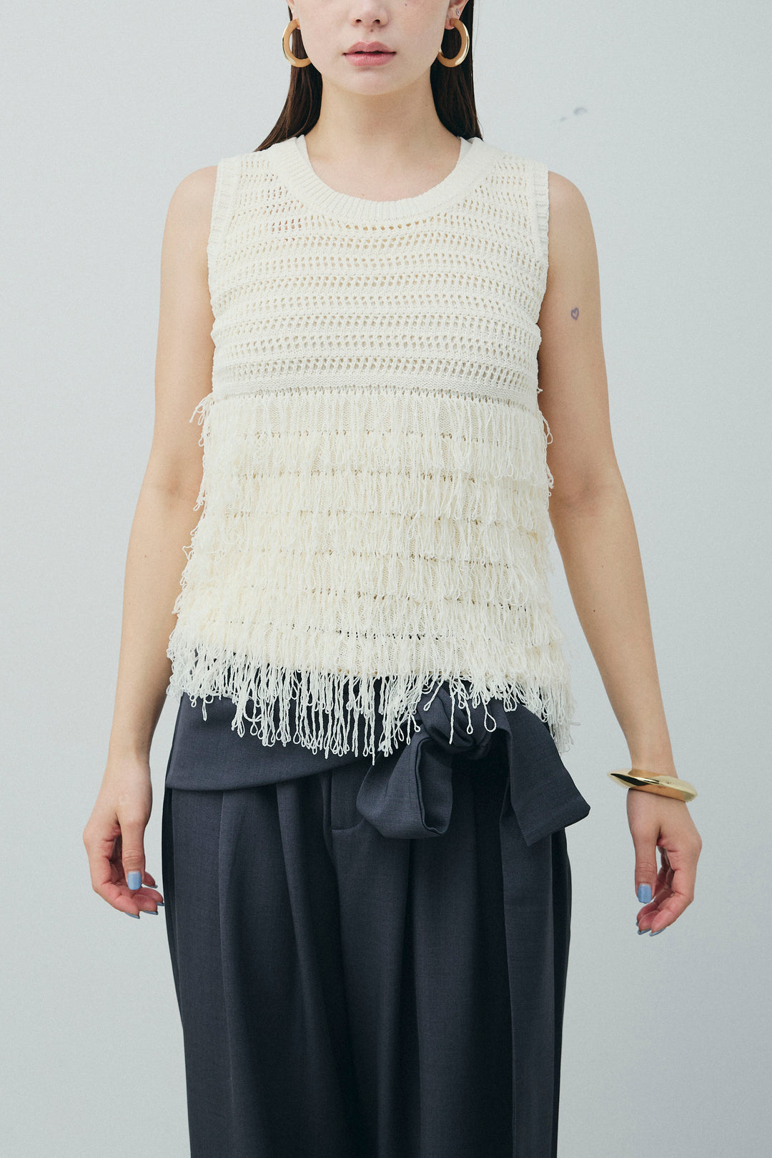 [予約]フリンジニットタンク