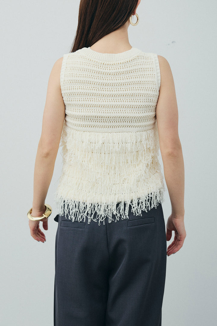 [予約]フリンジニットタンク