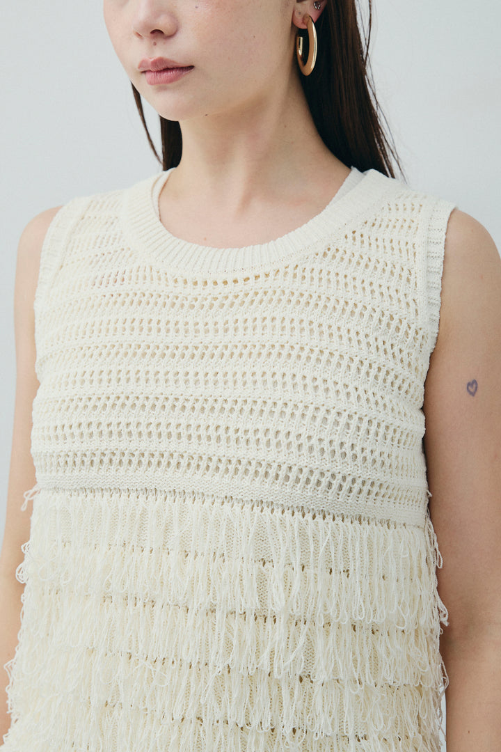 [予約]フリンジニットタンク