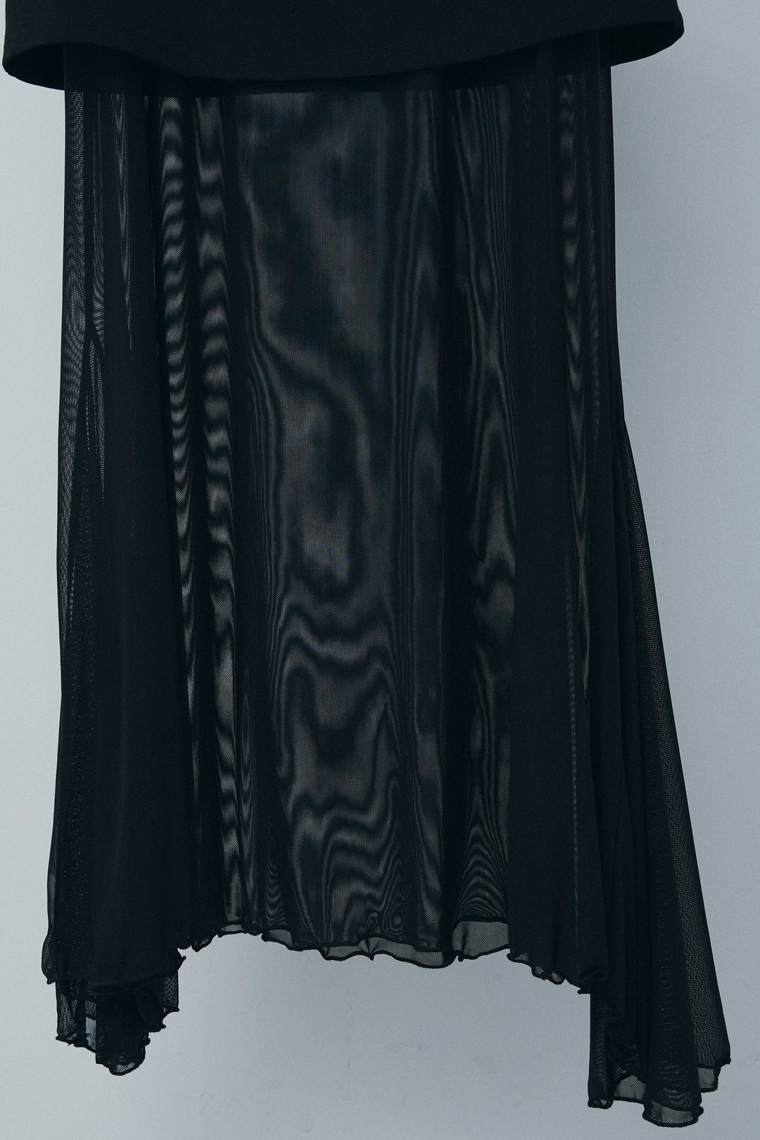 [予約/SET]スキッパービッグシャツ+チュールレイヤードミニスカート(2set)