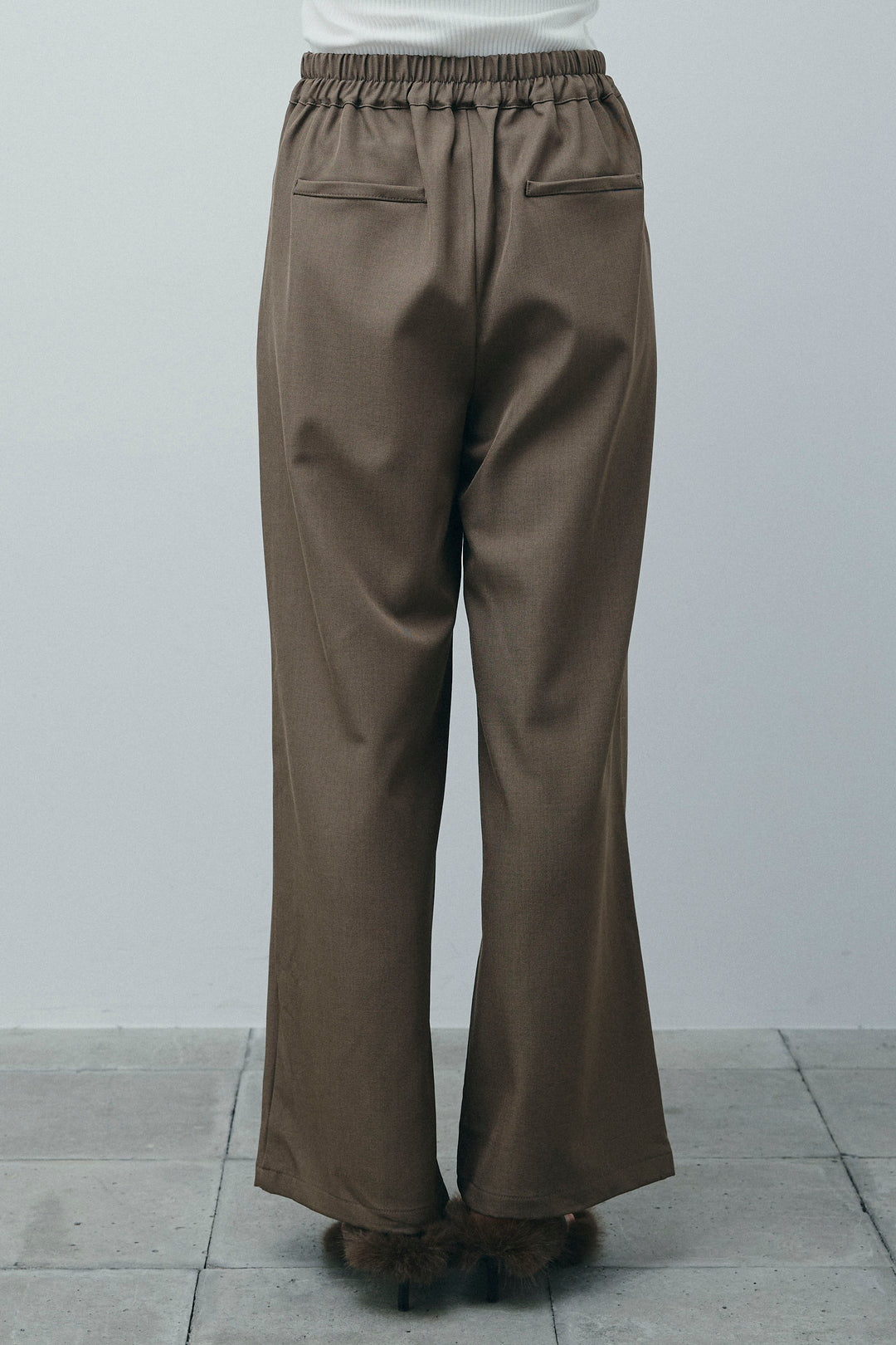 [予約/SET]ドロストシアーブルゾン+フロントボタンベアトップ+ツイルタックワイドパンツ(3set)