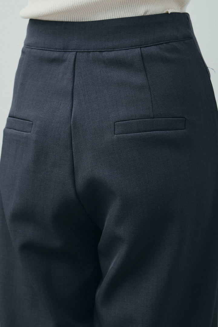 [予約/SET]フリンジニットタンク+フロントクロスデザインワイドパンツ(2set)