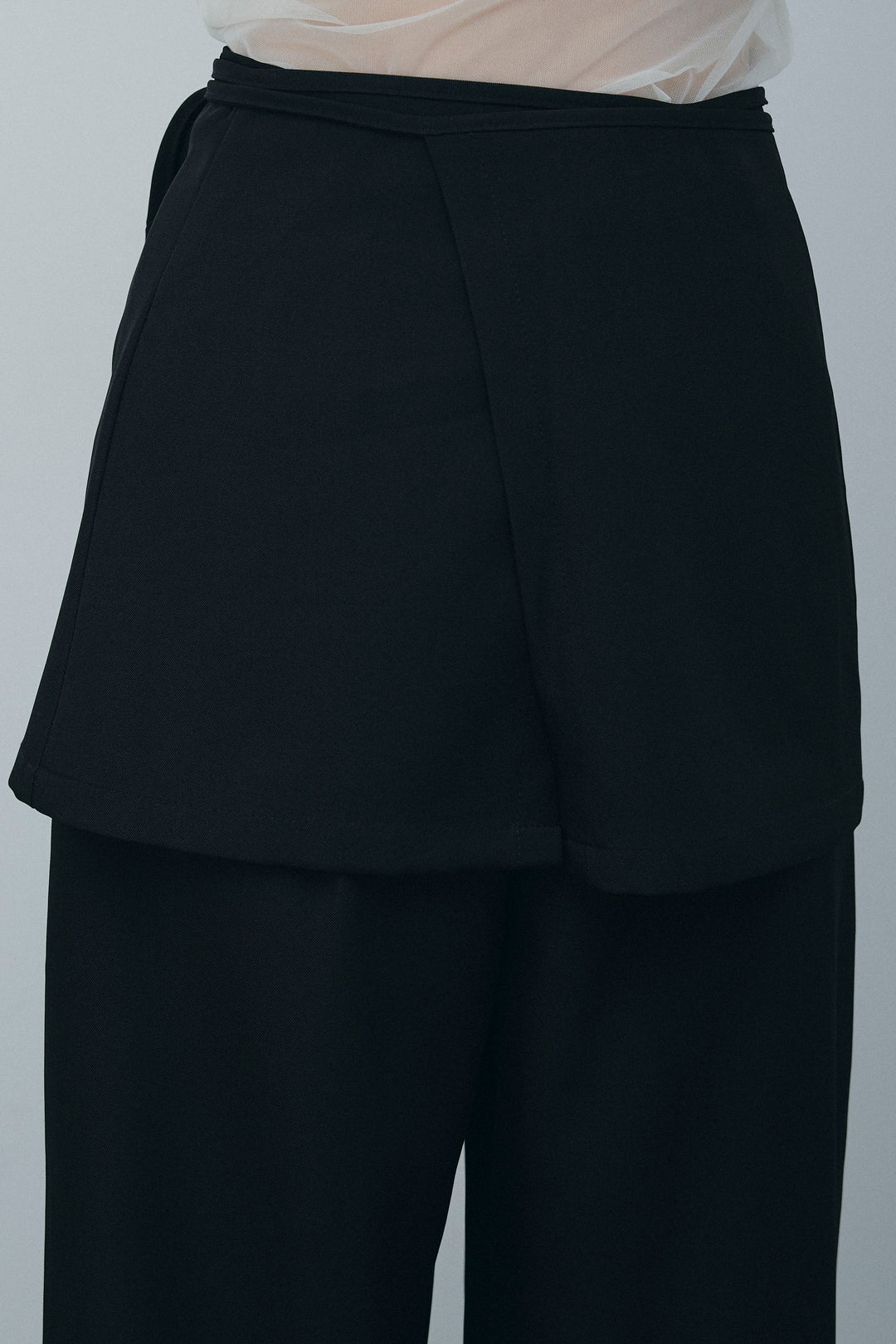 [予約]ラップ巻きストレートパンツ