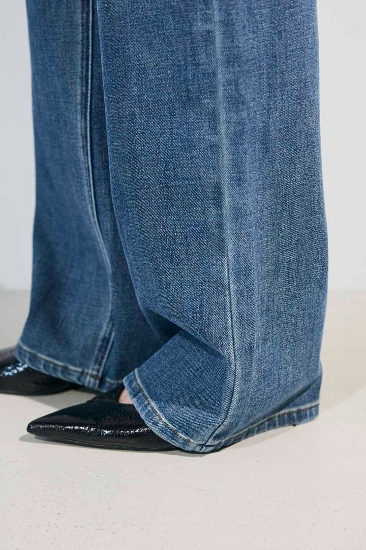 [予約]ヴィンテージウォッシュストレートデニムパンツ