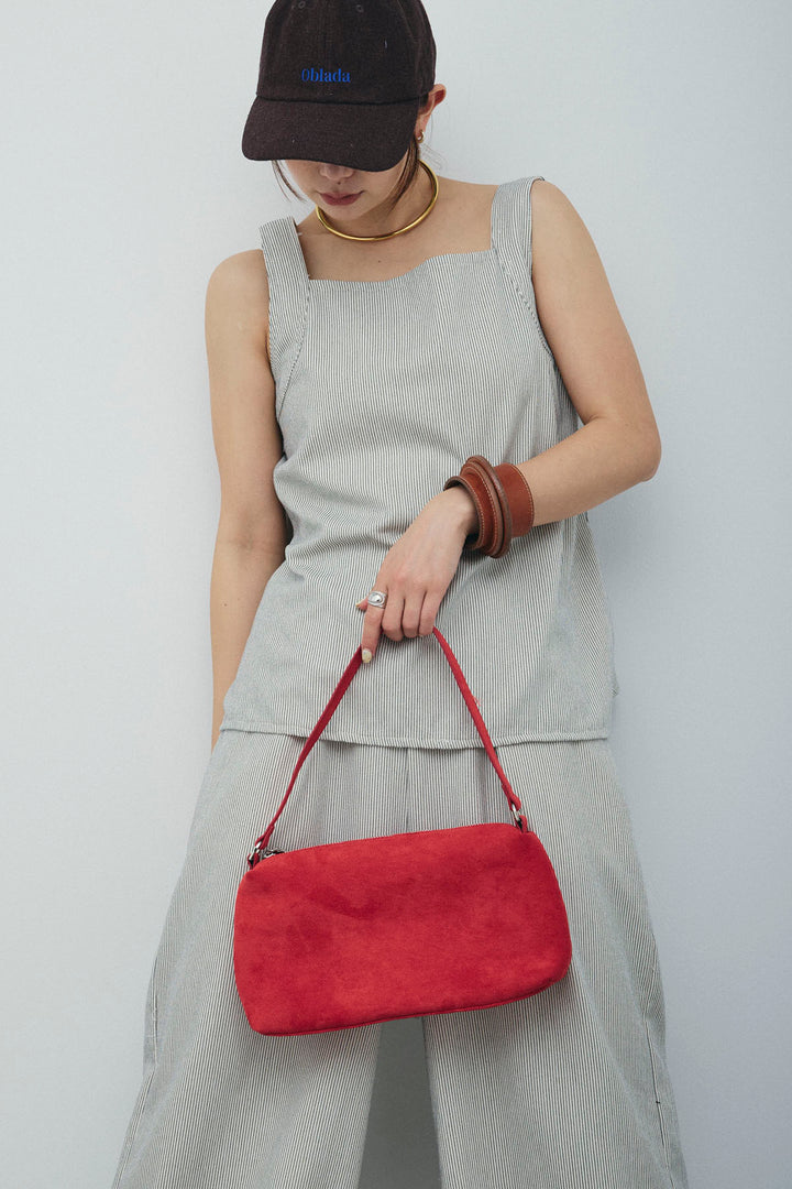 [予約]スクエアネックストライプセットアップ