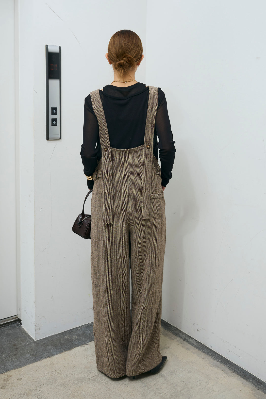 [予約/SET]レイヤードトップス+ストライプコンビネゾン(2set)