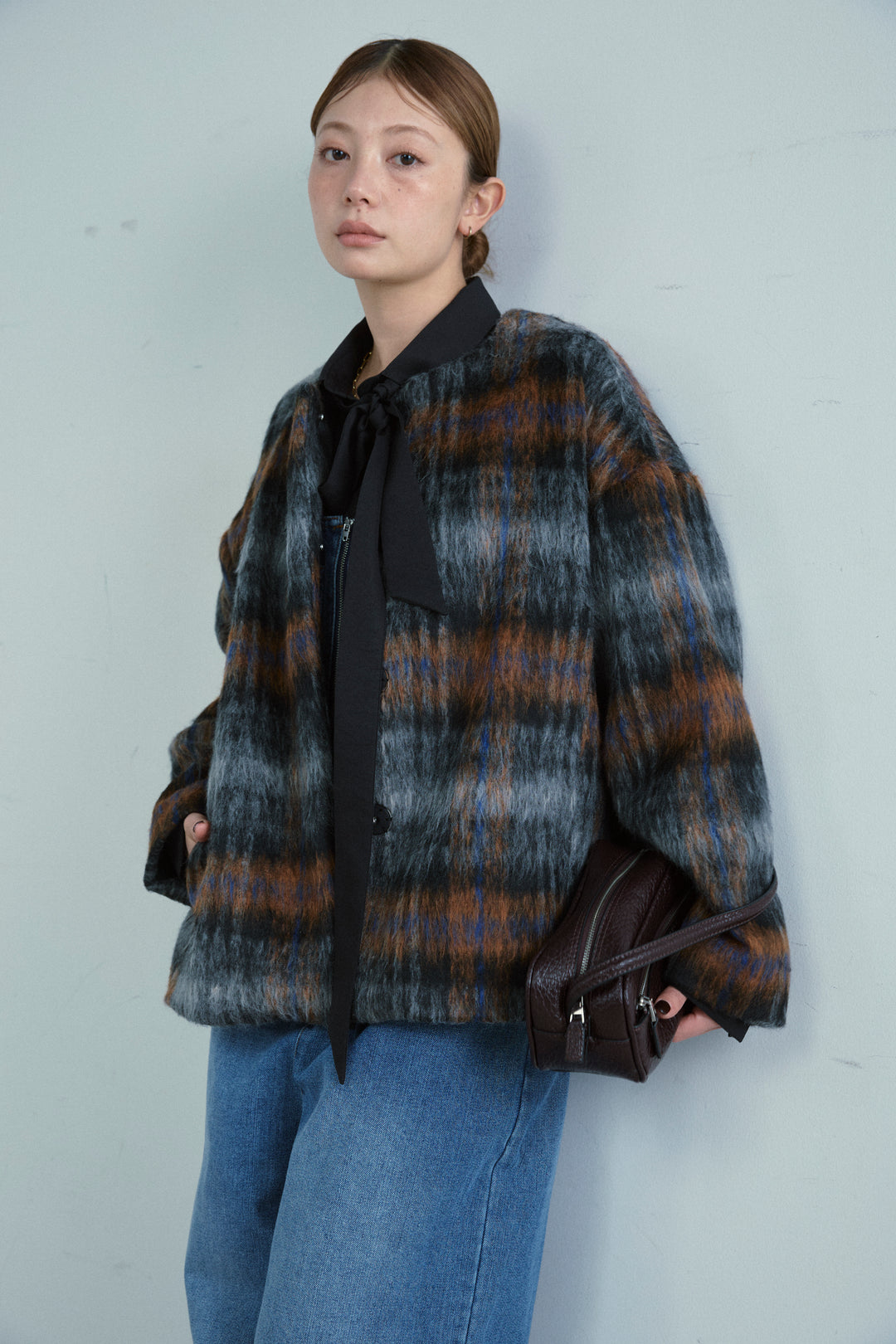 [予約]ミックスシャギーチェックJK