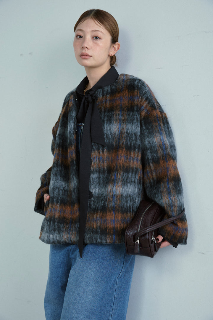 [予約]ミックスシャギーチェックJK