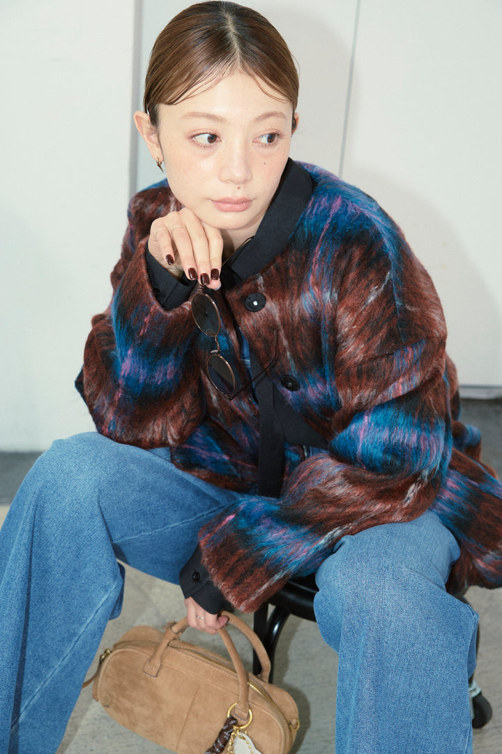 [予約]ミックスシャギーチェックJK