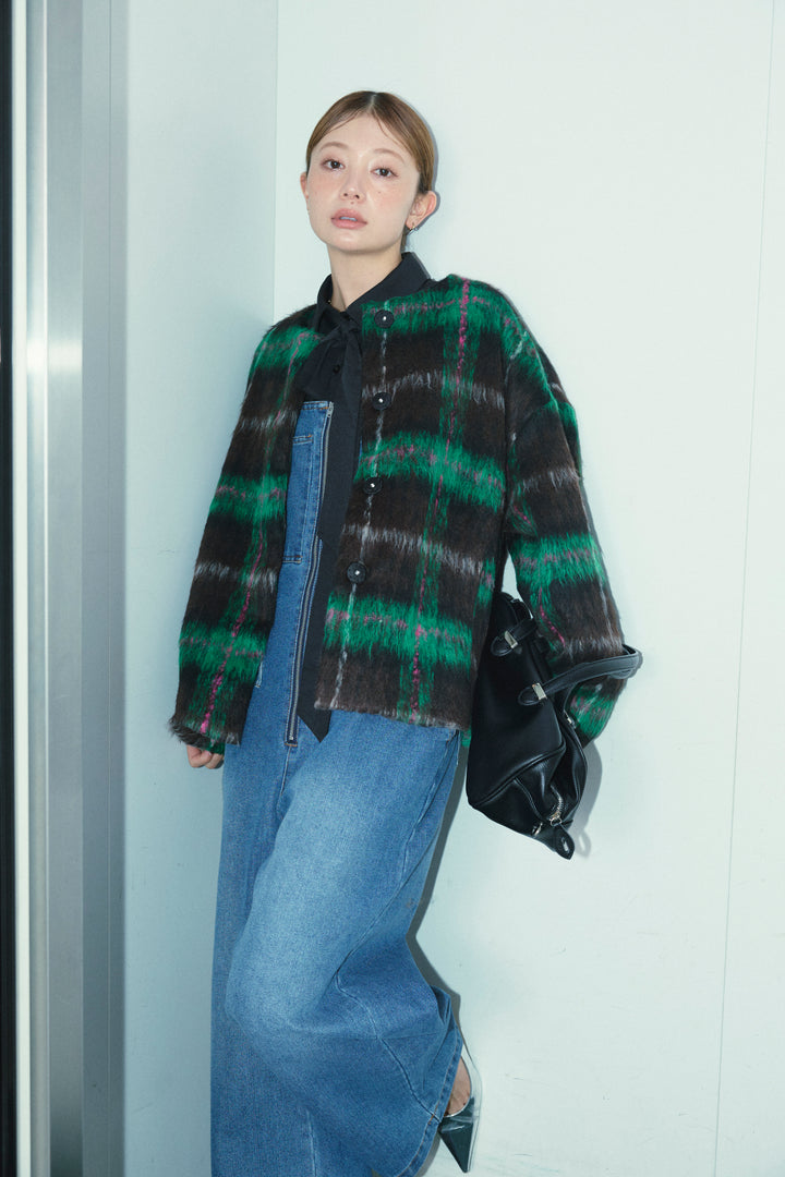 [予約]ミックスシャギーチェックJK