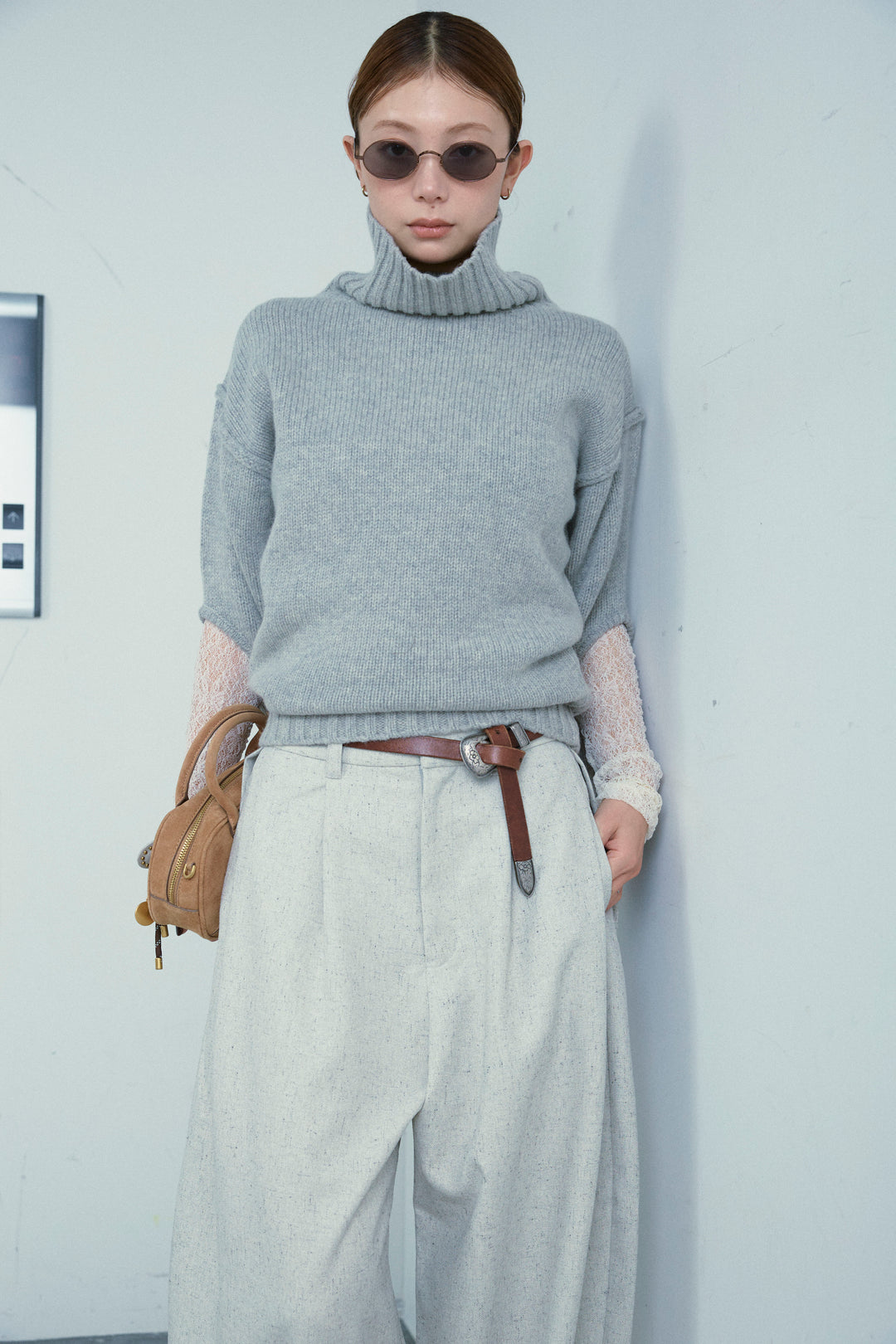 [予約]エルボーホールニット