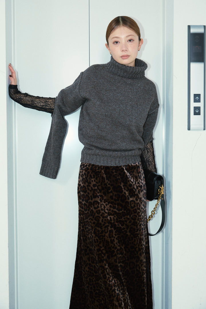 [予約]エルボーホールニット