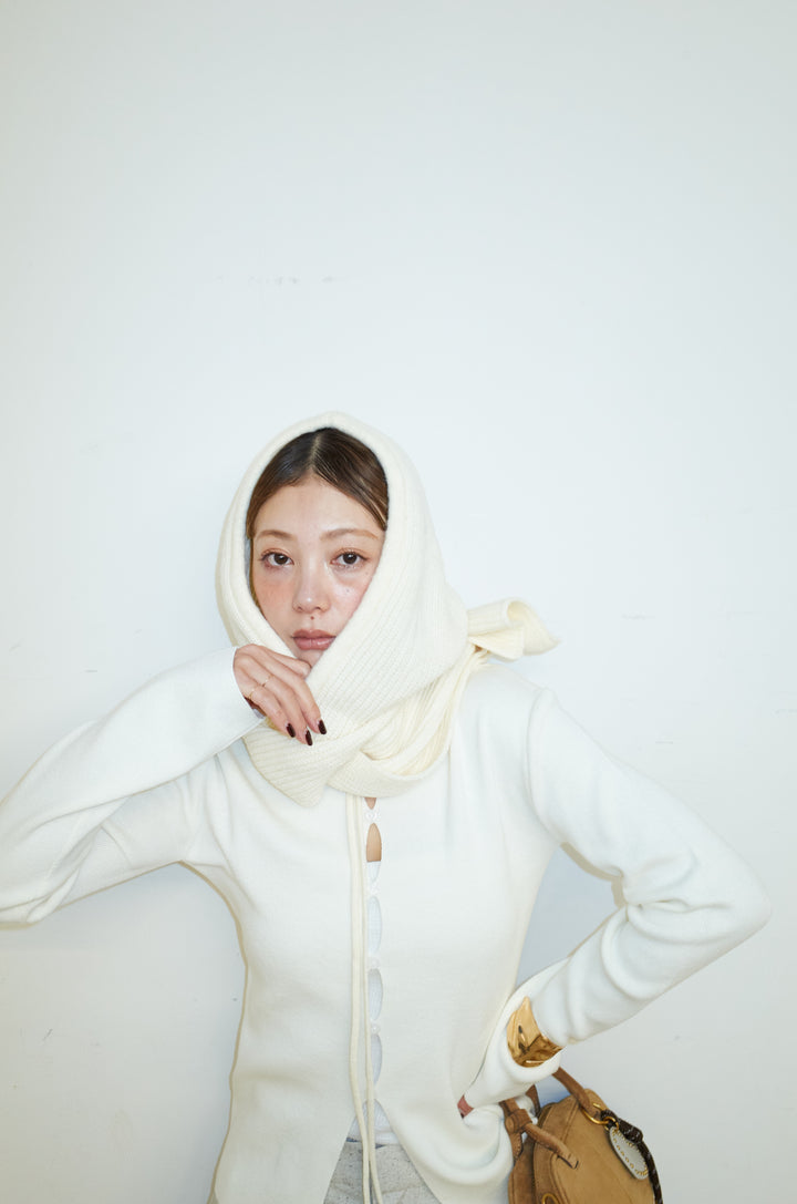 [予約/SET]フロントホールニット+ミックスカルゼサイドタックコクーンPT(2set)